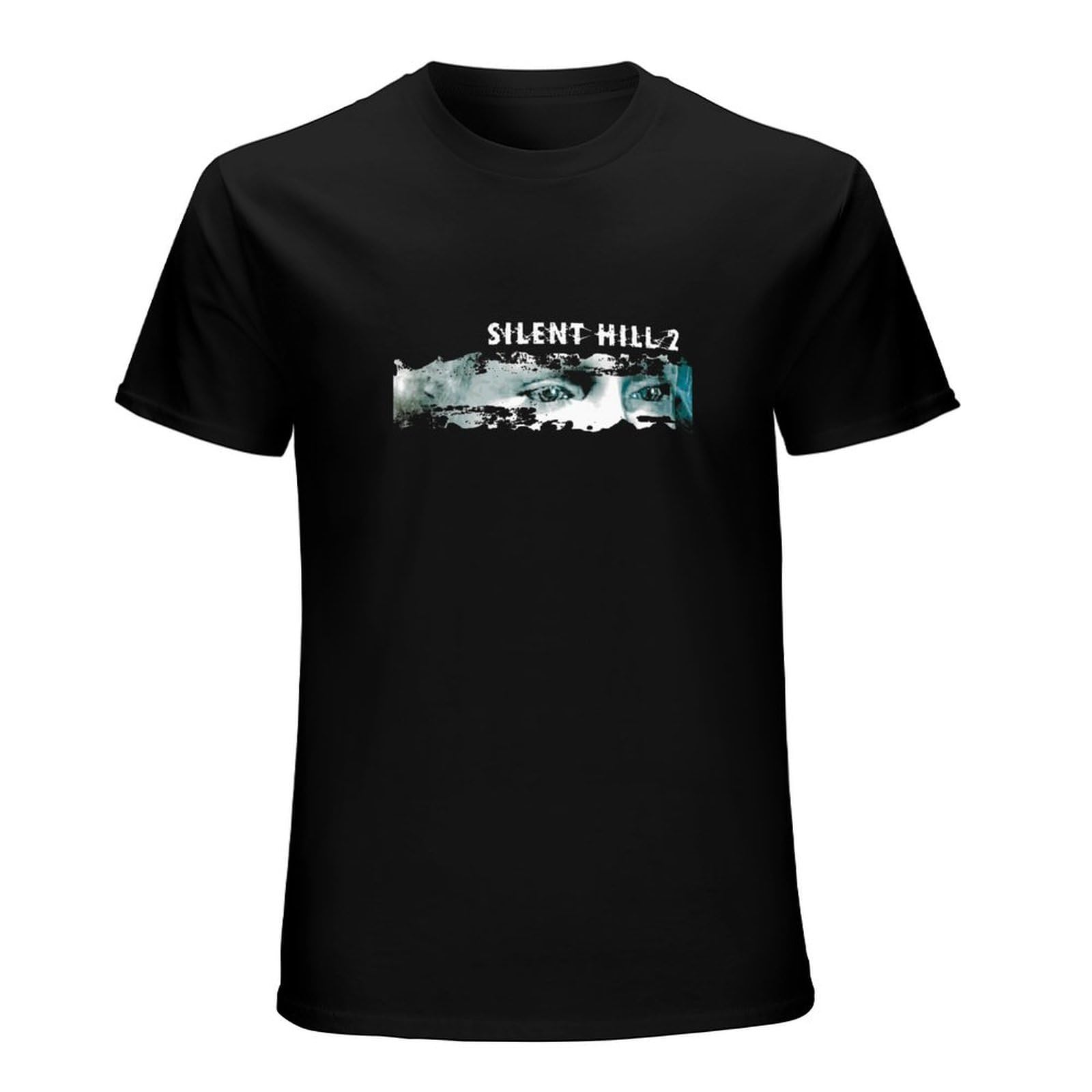 SATURNin&pd Silent Hill 2 T Shirt Men Teenage Cotton Silent Hill Silent Hill Black Black XL