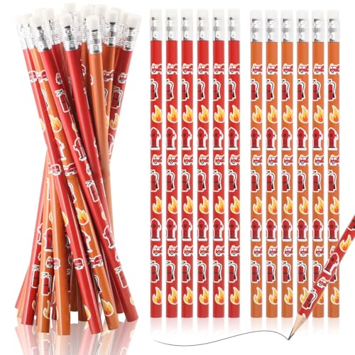 Ezydka Feuerwehr Bleistift 24 Stück HB Bleistifte Feuerwehr Stifte...