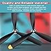 Outus 6 Sets Spare Rc Plane Propellers 3 Blade Propeller Compatible with P40 Fighter Remote Control Plane 761-13 Radio Controlled Airplane Carbon Fiber Nose Cone with Savers and Adapters