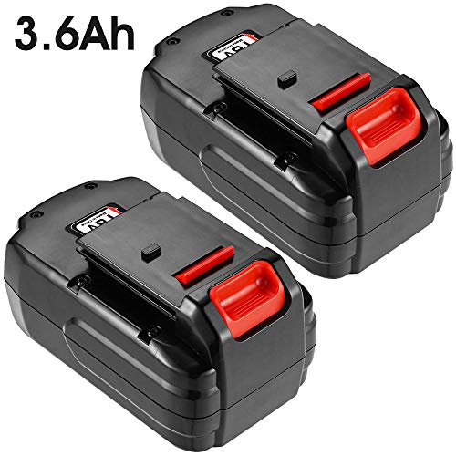 2 Pack 3.6Ah 18 Volt Replacement for Porter Cable 18V Battery PC18B PCC489N
