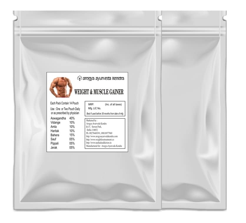 Arogya Ayurveda Weight & Muscle Gainer Powder for Men & Women - 8 weeks course (Mote Hone Ki Dawa). (B0BRGT6VC4) Amazon Price History, Amazon Price Tracker