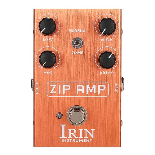 Jemora Overdrive Guitare Pédale d’effet avec Modes Normal/Compression Interrupteur à Bascule Bas/Haut/Volume/Drive 4 Boutons de Contrôle pour Guitare Électrique – ZIP AMP - Les Beatles, Paul McCartney, John Lennon, RIngo Starr, George Harrison Jemora Overdrive Guitare Pédale d'effet avec Modes Normal/Compression Interrupteur à Bascule Bas/Haut/Volume/Drive 4 Boutons de Contrôle pour Guitare Électrique - ZIP AMP