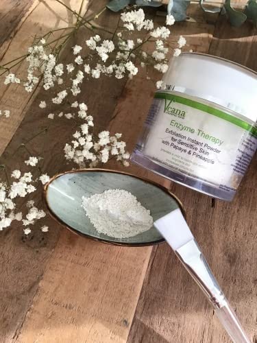 Veana Enzyme Exfoliating Powder (100 g) for Approximately 50 Facial Applications with Papaya and Pineapple, Skin-Clarifying - Image 3