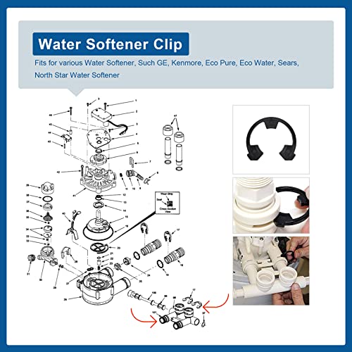Clip para ablandador de agua 3/4" pack 4 unidades miniatura 2