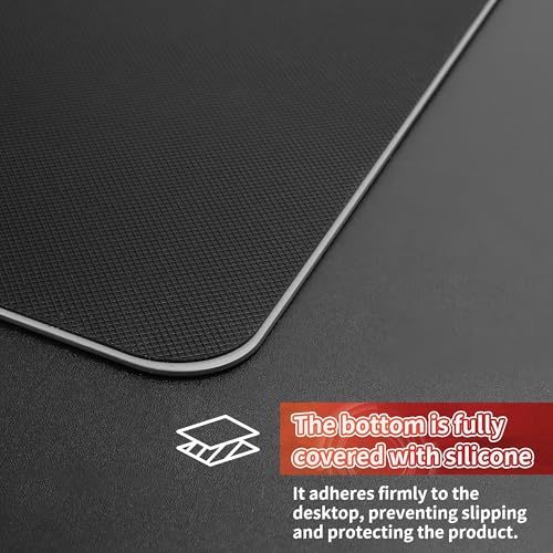 Image of 2.0 Ultra-Thin Tempered Glass Gaming Mouse Pad, Designed for FPS, Full-Coverage Anti-Slip Base,Etched Surface,1.6mm Thin Glass Layer,Redefine Your Shooting ExperienceWhite,300mm*350mm