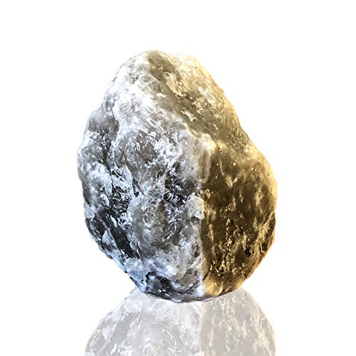 Lámpara de sal gris gris salt Lamp Natural Art Home Design Cromoterapia H25 cm