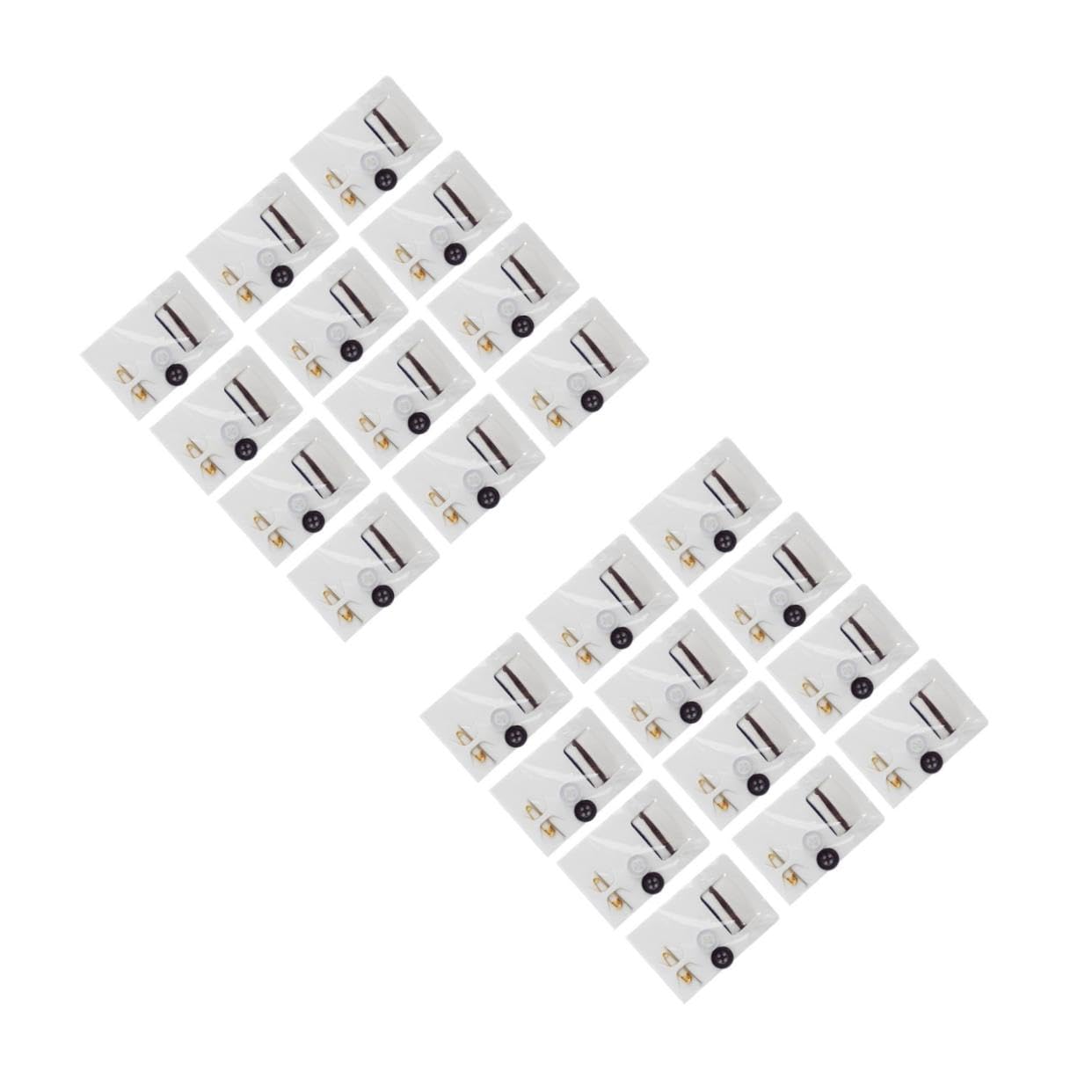 DOITOOL 2sets Mini Sewing Kit with Needles Threads and Accessories for Quick Repairs Portable Sewing Supplies for Travel Emergencies and DIY Projects 15pcs*2