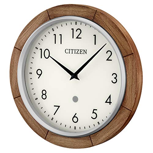 Citizen Clocks Cc5011 Citizen Smart Echo Compatible Wall Clock With Multiple Timers, 12 In, Brown #TOP2