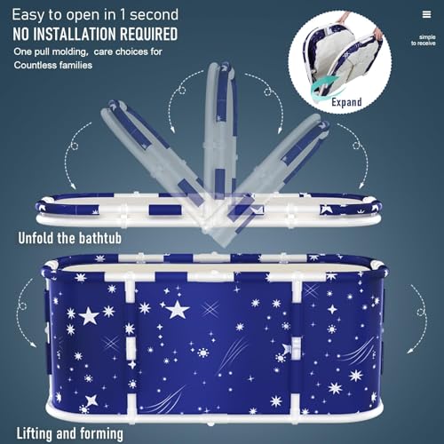Baignoire autoportante pliable pour bain de glace et bain chaud 1.2M