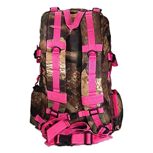 Mochila de senderismo camuflada digital 21 pulg rosa miniatura 3