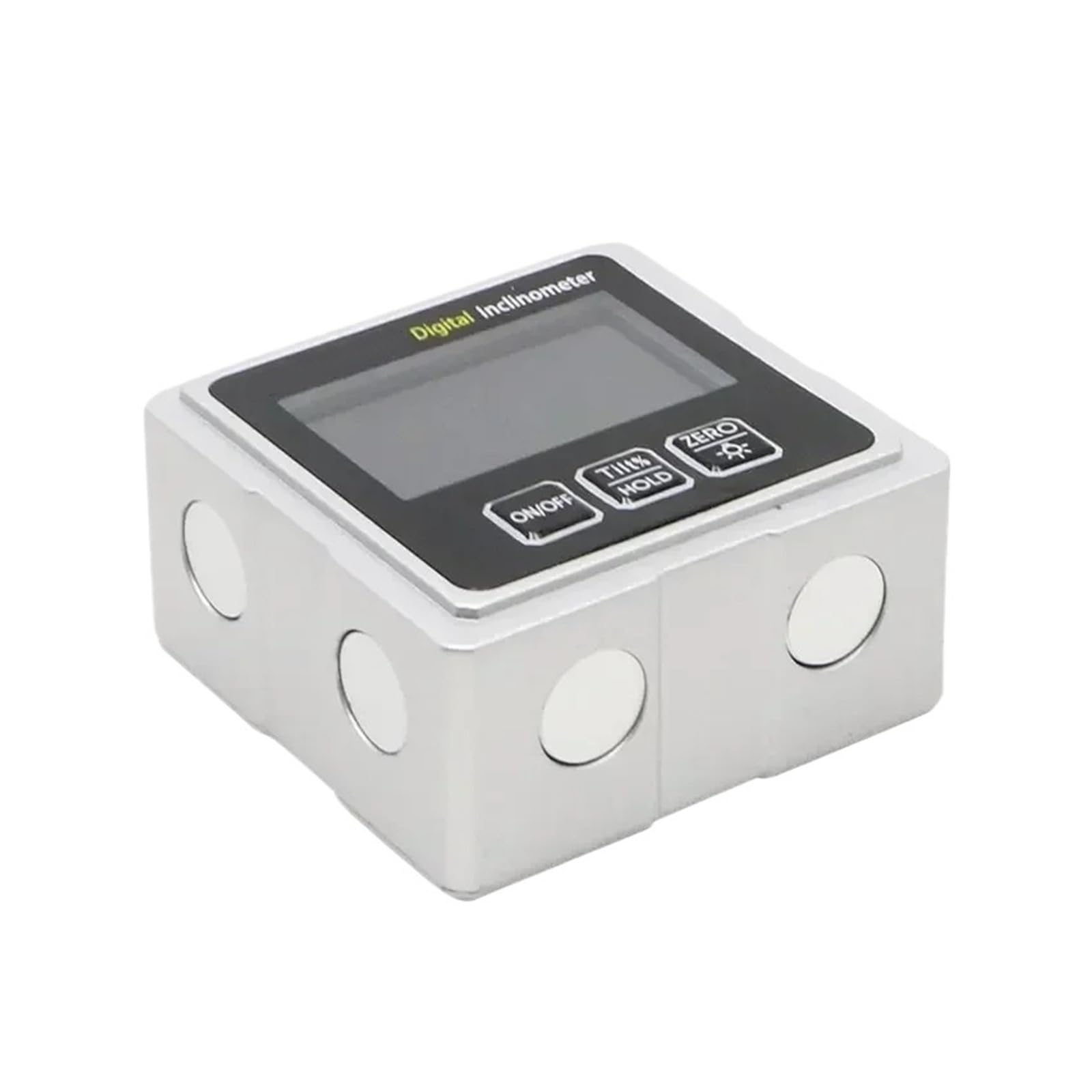 Goniometro digitale, misuratore di livello, misuratore di smusso, inclinometro con retroilluminazione e base magnetica a 3 lati