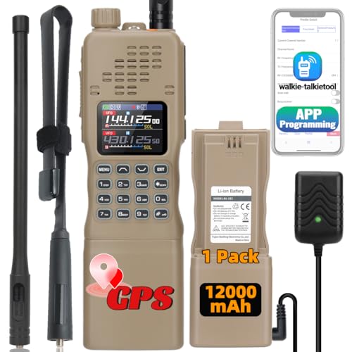 BAOFENG Radio AR-152 PRO Ham Radio Handheld 10W Rechargeable Walkie Talkies Long Range Two Way Radio NOAA Weather Radio GPS APP Programming Copy Frequency USB Charging Battery Survival Tactical Radio
