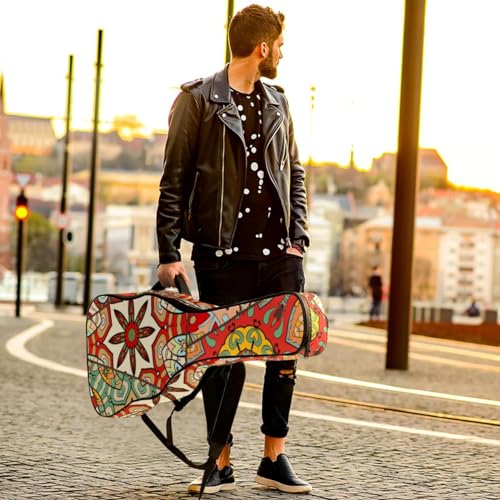 Housse de guitare en tissu Oxford épais rembourré avec boucle de suspension et sangle de cou Motif mandala Motif floral 101,6 cm, Multicolore., 42.9×16.9×4.7 in, Sac de transport tendance pour guitare - Les Beatles, Paul McCartney, John Lennon, RIngo Starr, George Harrison Housse de guitare en tissu Oxford épais rembourré avec boucle de suspension et sangle de cou Motif mandala Motif floral 101,6 cm, Multicolore., 42.9x16.9x4.7 in, Sac de transport tendance pour guitare – Image 7