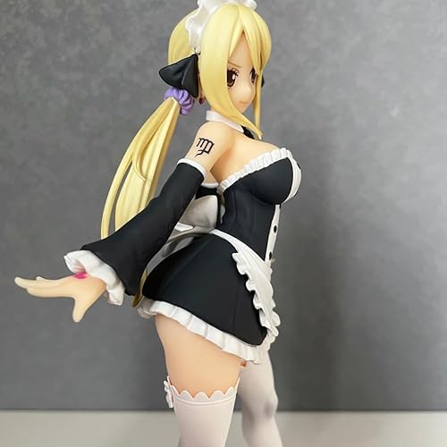Miniatura 2 de Lucy Heartfilia Figura  6.5 in Virgo Maid Figurine Anime periferia PVC estatua de computadora caja de escritorio decoración regalo