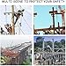 Self Retracting Lifeline Fall Protection Arrester, 33FT Safety Cable with Shock Absorber, Heavy Duty Personal Fall Arrest System for Construction, Roofing, Ladder and Industrial Use