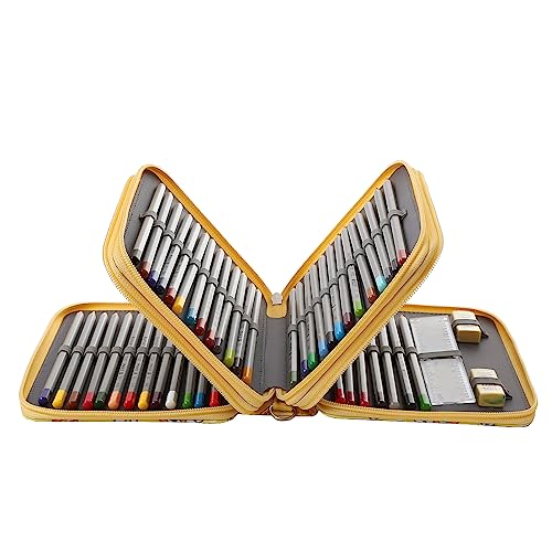 Image of 72 Slots Pencil Case Organizer w /Removal Handle Strap