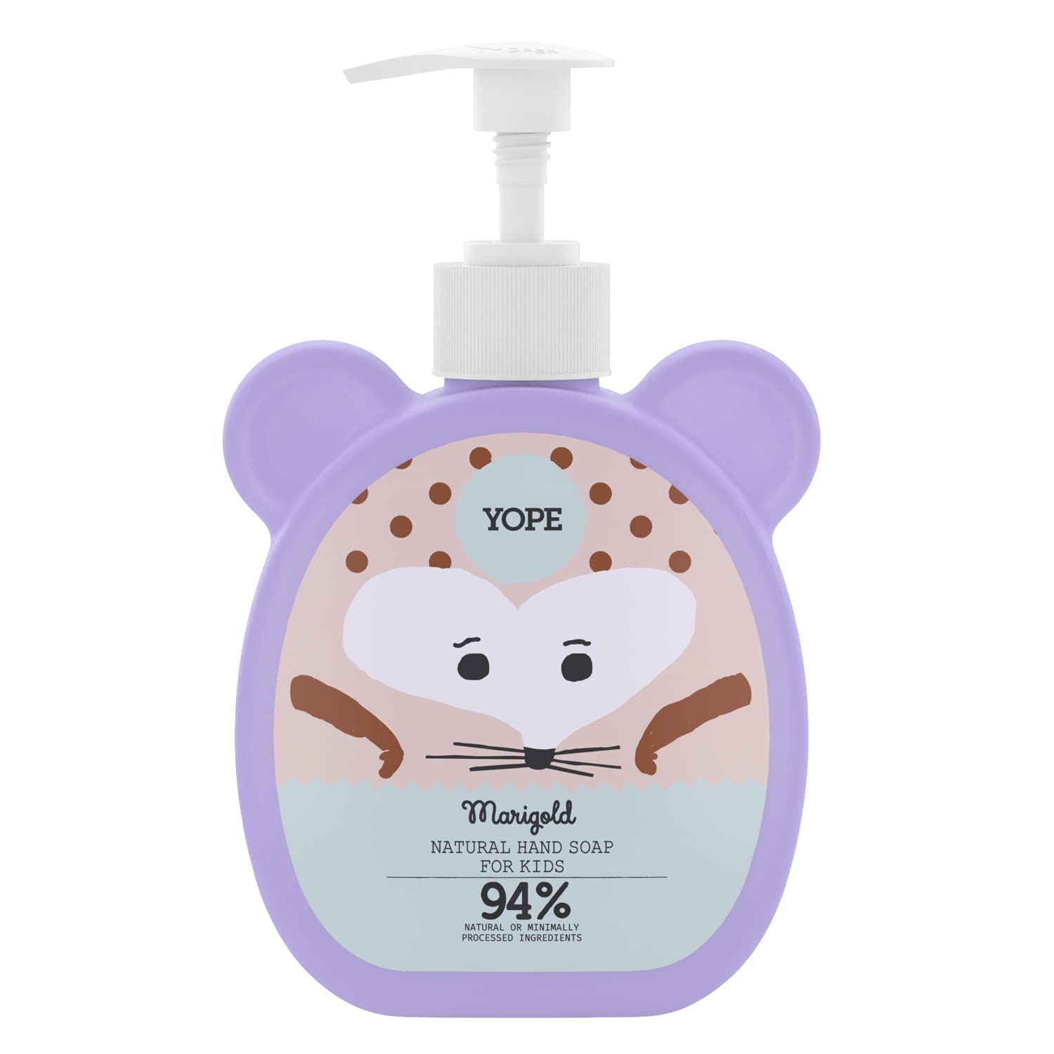 YOPE Natural hand wash for Kids Sensitive Skin Neutral pH Aloe Vera Marigold 400ml