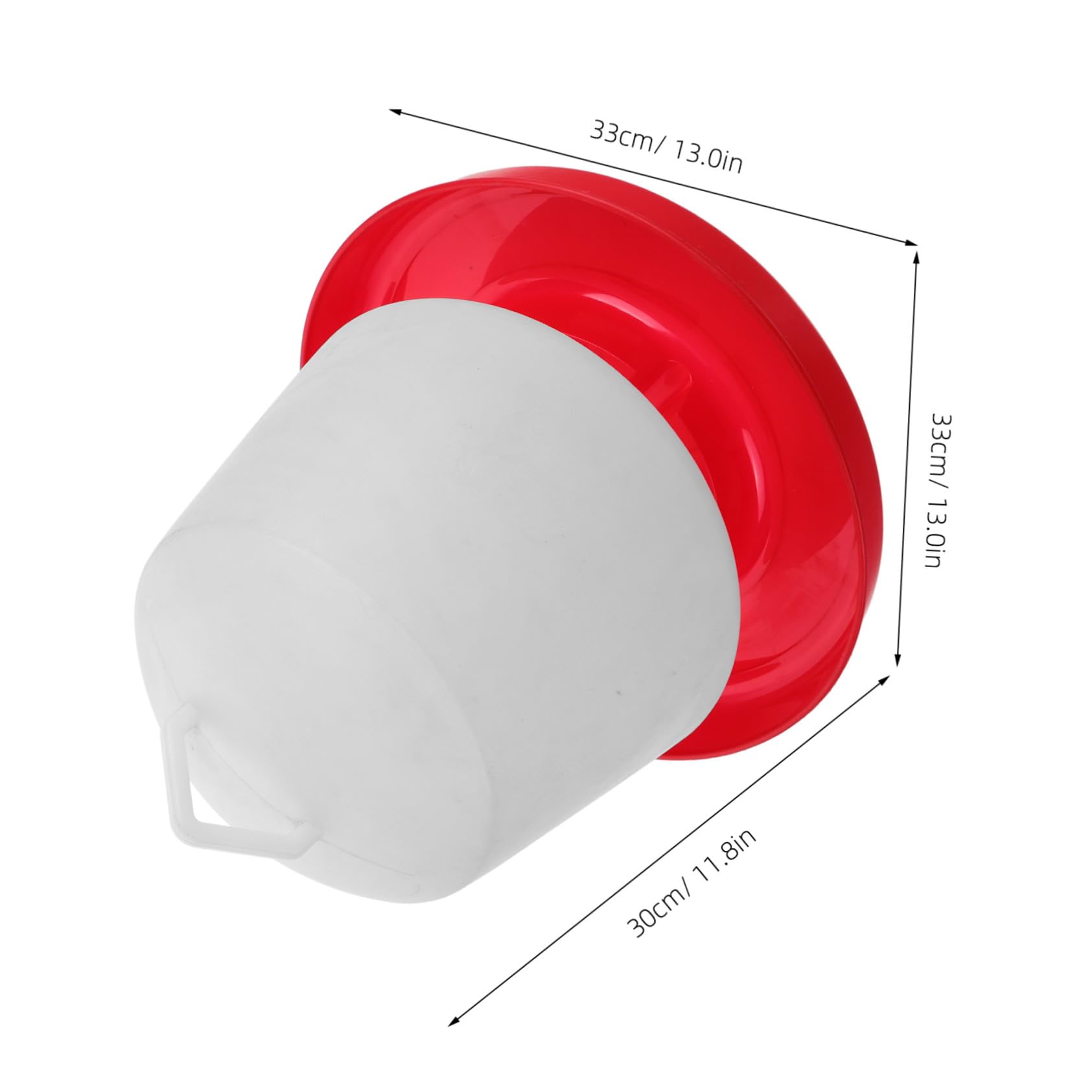 TOYANDONA Mangiatoia per Pollame Resistente alla Pressione e Forte Robustezza Design Creativo in Plastica Bianca per Alimentazione di Galline e Oche All'aperto