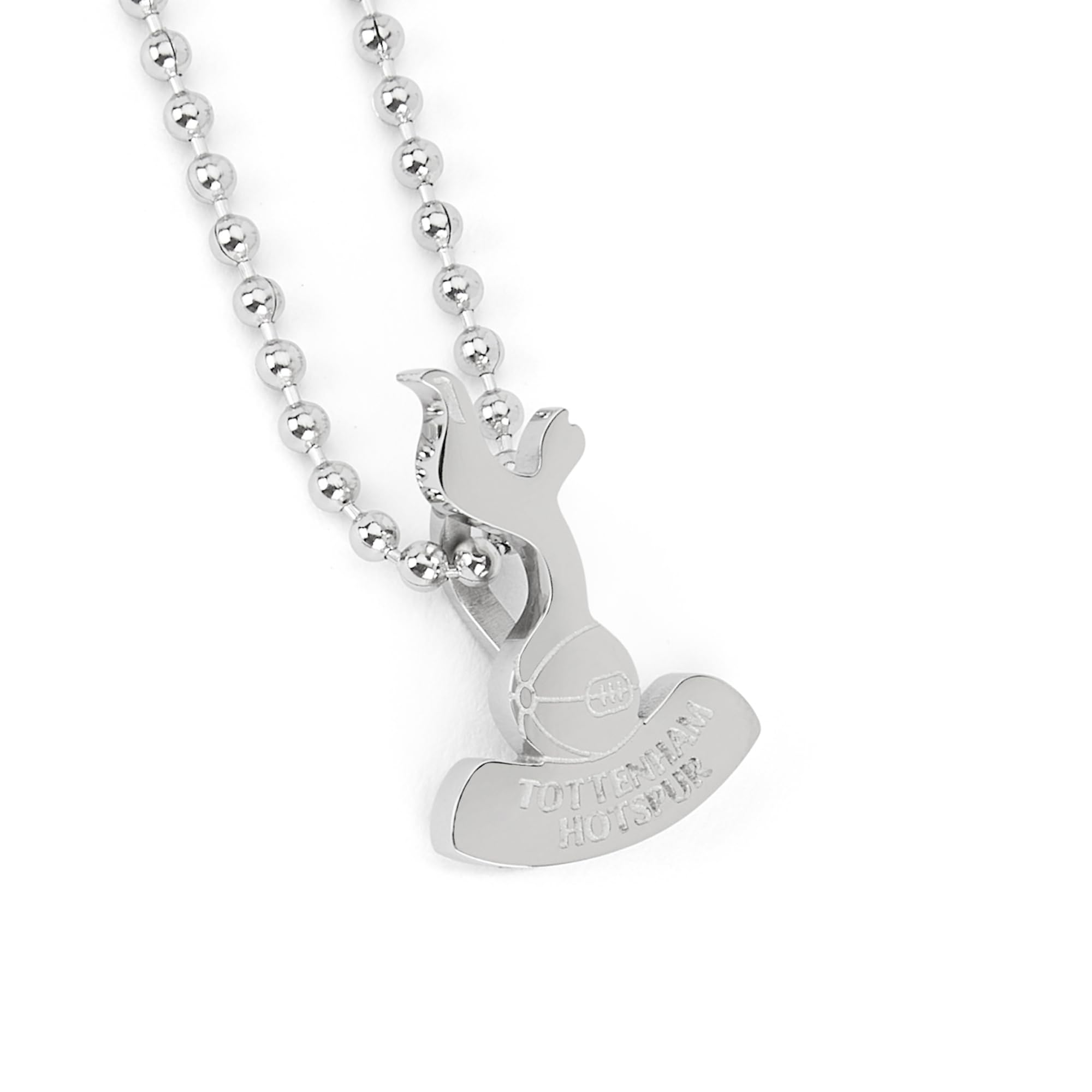 The Gift Scholars Officially Licensed Tottenham Hotspur FC Crest Pendant Necklace, Stainless Steel Chain, Men's Spurs Jewellery