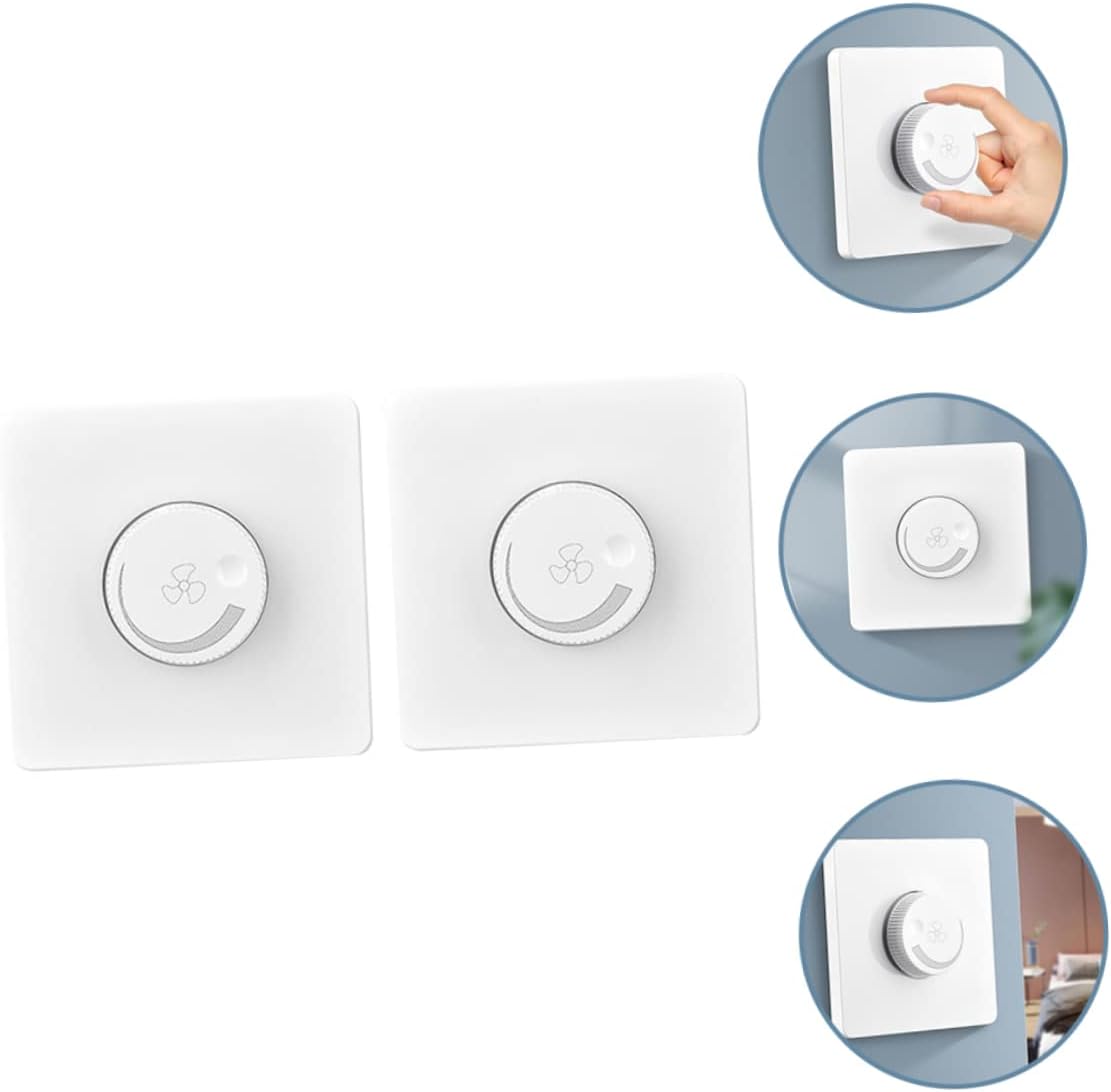 DOITOOL 2pcs Fan Controller Panel Multi-speed Control for Ceiling Fans Easy Installation for Home High Speed Regulation