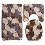 Las alfombras de baño de algodón son muy fáciles de cuidar, duraderas y resistentes en forma y color. Especialmente suaves y absorbentes; seca rápidamente. Cuarto de baño conjuntos de tres piezas de productos, diseño de bordes, durable resistente al desgaste