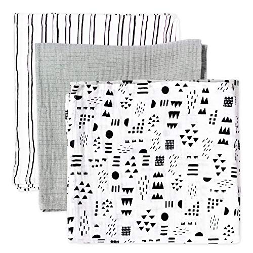 Image of HonestBaby 3-Pack Swaddle Blankets
