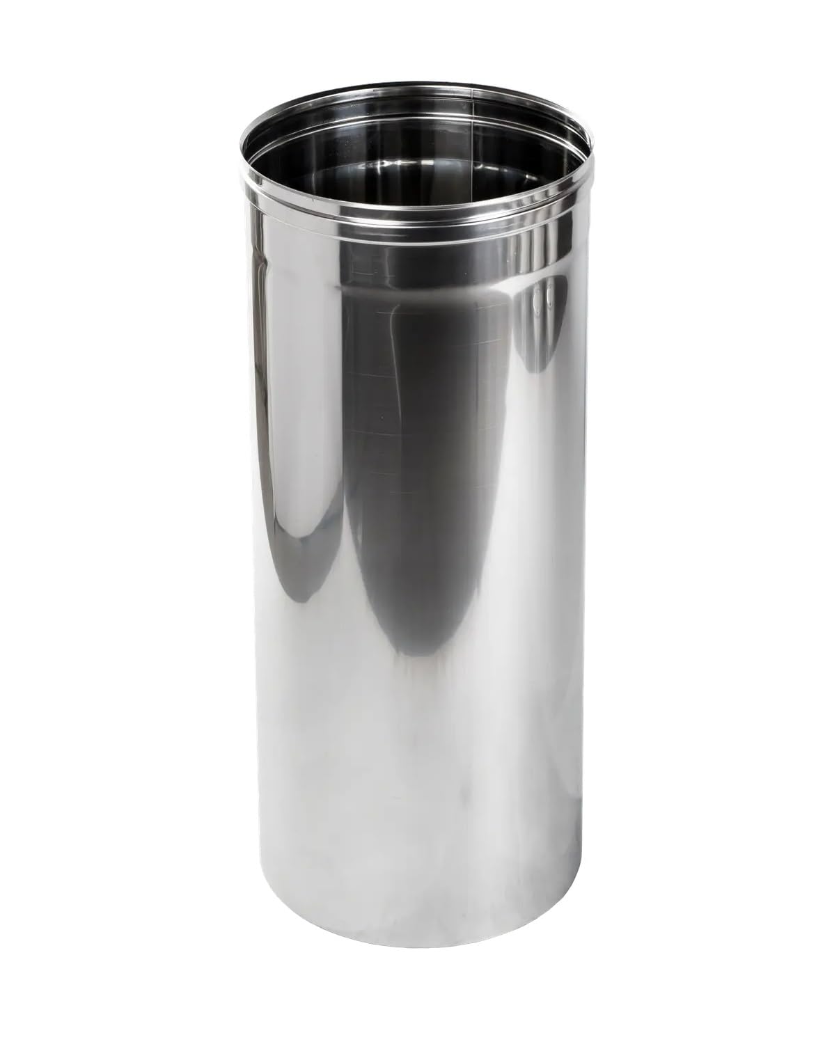 Prostko Ltd 500Mm / 0.5M Matt Stainless Steel Flue Liner/Chimney Stove Rigid Metal Pipe Fireplace Tube. (200Mm, )