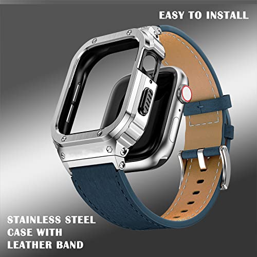 Image of Suplink Stainless Steel Metal Band Compatible with Apple Watch 45m 44mm 42mm 41mm 40mm 38mm, Metal Replacement Strap for iWatch Bands Series 8 7 6 5 4 3 2 1 SE
