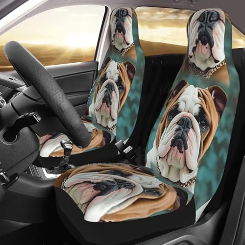 Housse de siège de voiture bouledogue anglais pour voyages en famille et trajets quotidiens