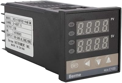 Temperature Controller PID REX-C100 AC100-240V and a 40A Solid State Relay with K Thermocouple GD 0 to 400Â°C