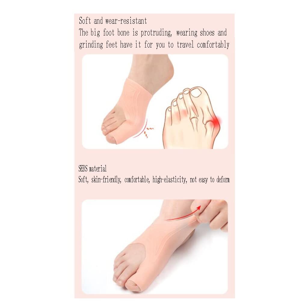 Separatori per Dita sovrapposte, correttore per Piastre per Dita in Gel di Silicone, distanziatori per Dita dei Piedi per Artigli da Sarto dell'alluce valgo e Dita storte