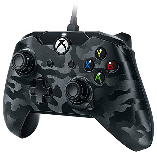 PDP Gaming Deluxe Wired Controller: Phantom Black - Xbox One, Xbox One X, Xbox One S