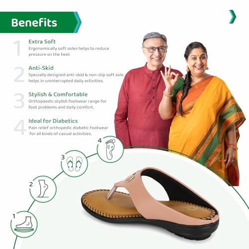 Image of ORTHO JOY Fancy doctor Slipper for women | Fancy Comfortable & Stylish Ortho Slipper for women
