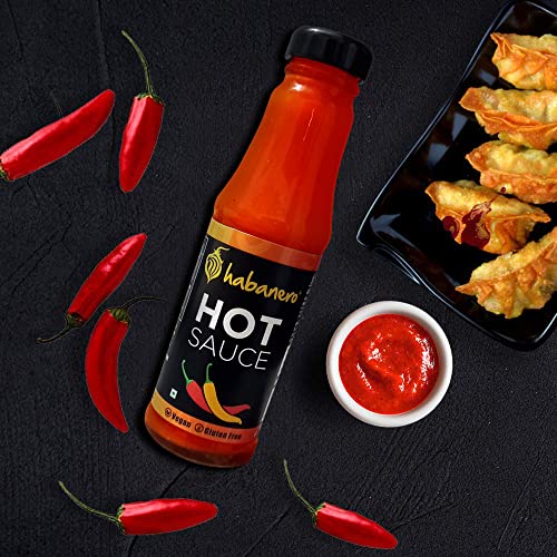 Image of Habanero Hot chilli Sauce |Gluten Free | Vegan and Natural Ingredients (185 grams) Habanero Hot chilli Sauce l Gluten Free | Vegan and Natural Ingredients (100 grams) Enjoy with Fried Rice, Burger,Noodles,Nachos, Momos |