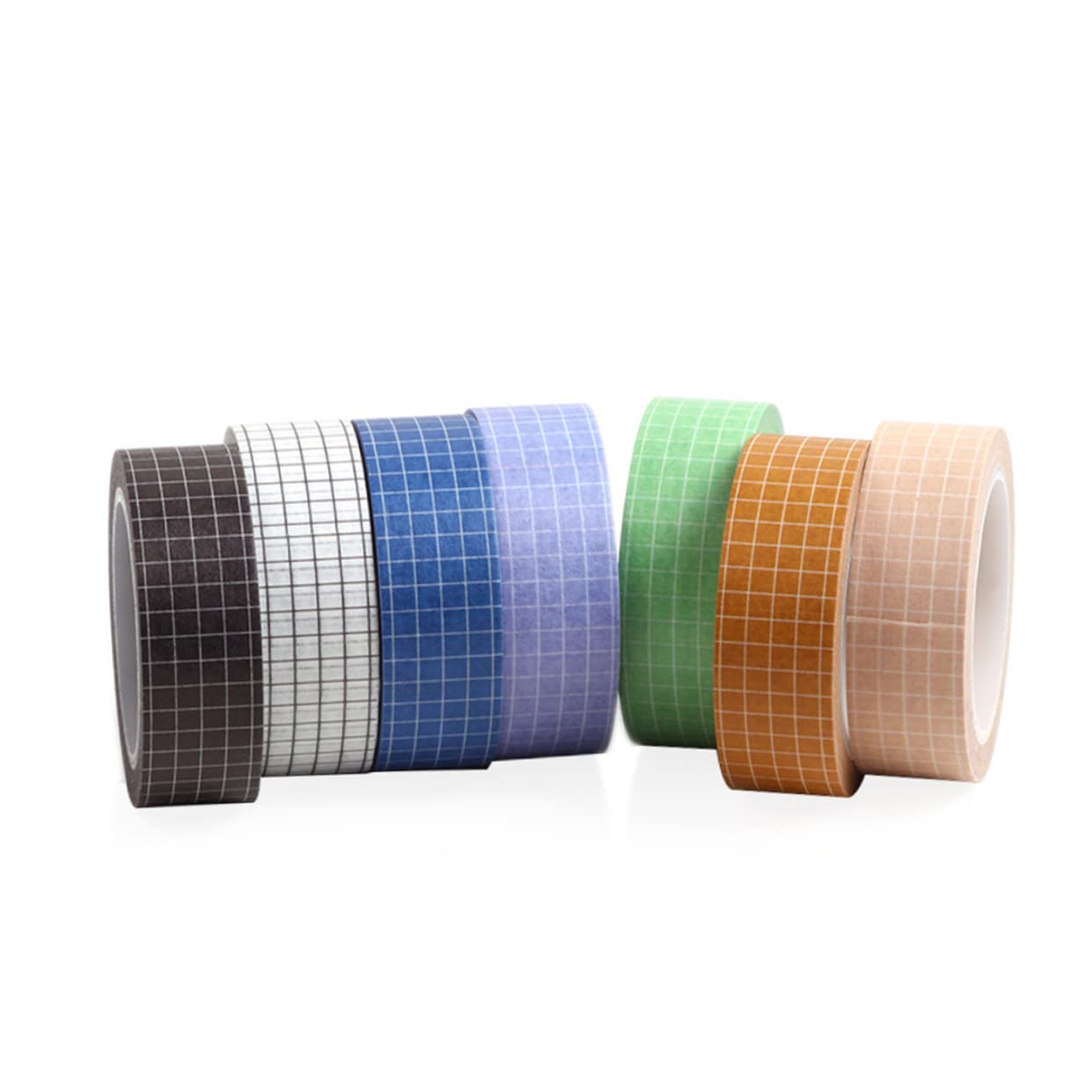 STOBOK 21stücke Teiliges Pure Color Grid Washi Tapes Dekorative Masking Tapes Für Scrapbooking Journaling Und Kreative Projekte Hochwertiges Klebeband Ohne Rückstände Für Und Planer