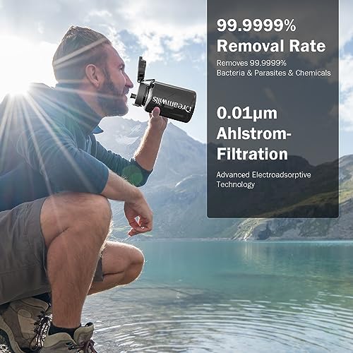 Dreamwills 0.01μm Filtered Water bottle with Strap,40oz,NSF Certified Fitness and Adventure Filter, for Hiking, Camping, Survival and Travel,BPA-Free Tritan - Image 4