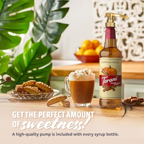 Torani Puremade Syrup, Pumpkin Spice Flavoring for Drinks, Pump Included, 25.4 Fl Oz - image 3