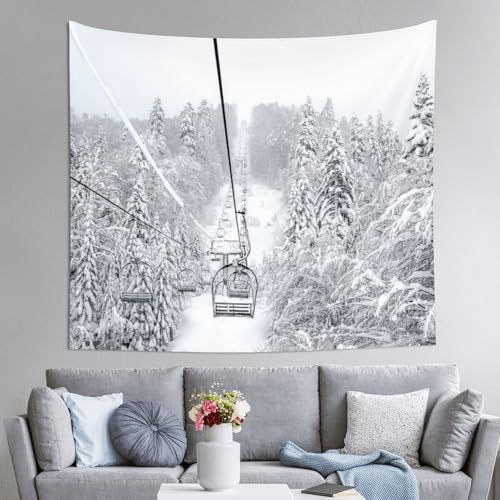 Tapisserie d'hiver JEJEA grand format déco de chambre cocooning