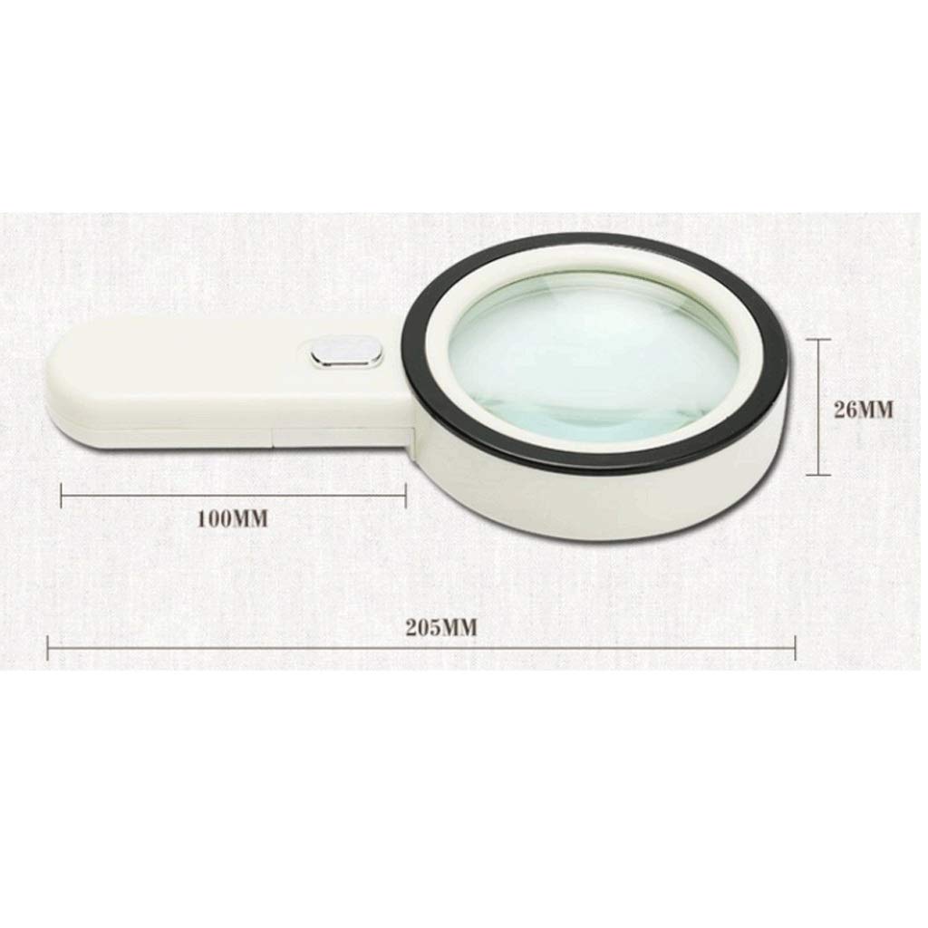 LED-Handlupe – Beleuchtete Lupe für bequemes Lesen bei Nacht