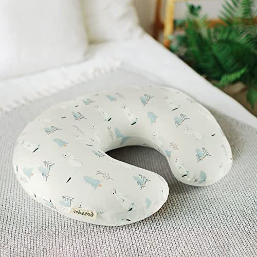 Image of GRSSDER Nursing Pillow Cover Stretchy Minky Removable Nursing Covers for Breastfeeding Pillows, Ultra Soft Comfortable Slipcover for Boy and Girls, Cute Wild Forest Mongooses Pattern