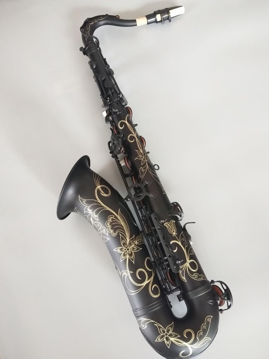 Japoński tenor saksofon matowy czarny instrument muzyczny profesjonalna gra w tenor saksofon (kolor: Saksofon tenorowy)