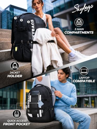 Image of Skybags Cipher 32L Laptop Backpack (Upto 16 inch), 3 Compartments