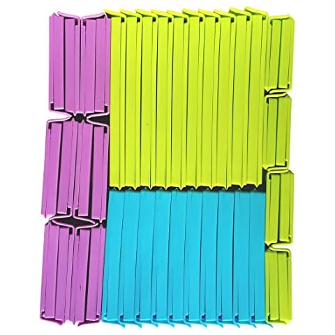 Otylzto 4 Size Assorted 40 PCS Food Bag Clips Bag Sealing Clips,Kitchen Clips for Bags Cover