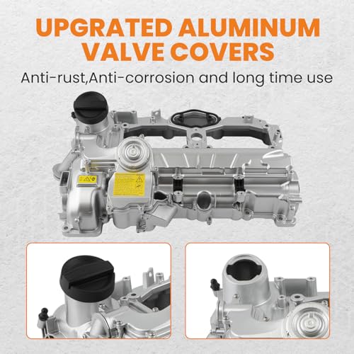 Image of maXpeedingrods N20 Upgrade Aluminum Engine Valve Cover with Gasket Bolts Kit for BMW 2012-2018 228i 320i 328i 428i 528i X1 X3 X5 Z4 2.0L Replaces 11127588412, 11127625477