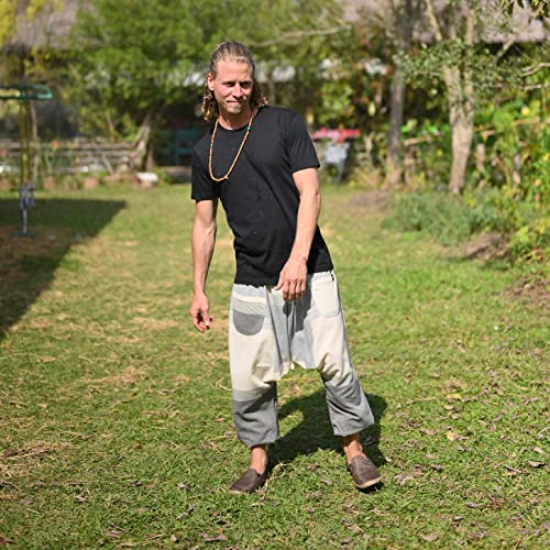 virblatt - Harem Pants Men & Harem Pants Women | Cotton | Hippie Pants Boho for Women Aladdin Genie Harem Trousers Festival3