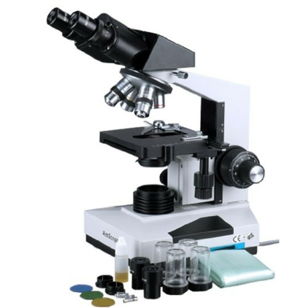 AmScope B490B 40X-2000X Microscopio composito binoculare
