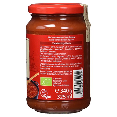 Alnatura Bio Tomatensauce Toscana, 1 x 325 ml
