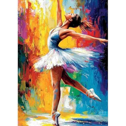 MAXBYE 5D Peinture Diamant Painting Kit, Complet Diamond Painting pour Adulte, DIY Danseuse de...