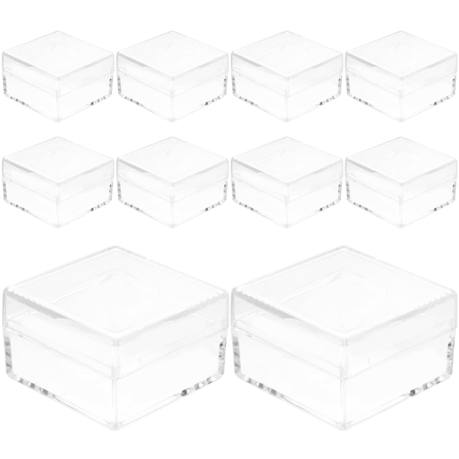 BESTYASH 5 Set Contenitori Per La Conservazione Dei Campioni Contenitore Del Campione Storage Box Vetrine Trasparenti Contenitore Espositivo Plastica 10 Pezzi * 5