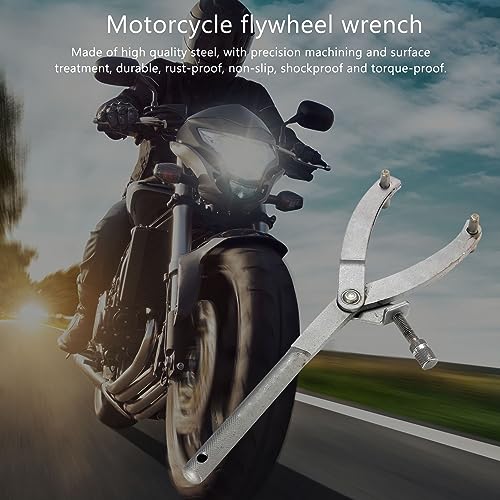 ANBOO Universal-Schwungrad-Kupplungsschlüssel, Y-Typ-Schwungradschlüssel-Werkzeug, Kupplungshaltewerkzeug, Motorrad-Riemenscheibenschlüssel für Pocket-Bike-Motorrad-Moped